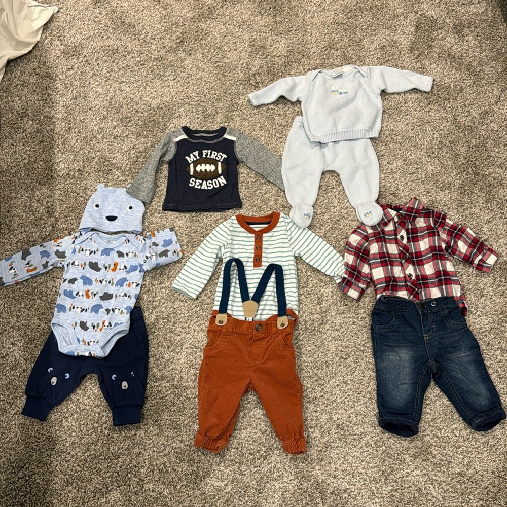 Fall/Winter Baby Boys Lot 0-3M